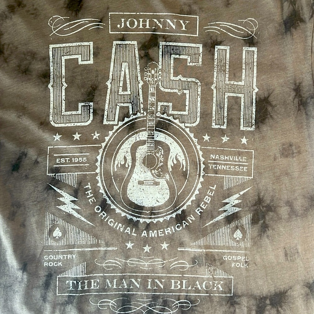 NWT Johnny Cash Long Sleeve Tee
